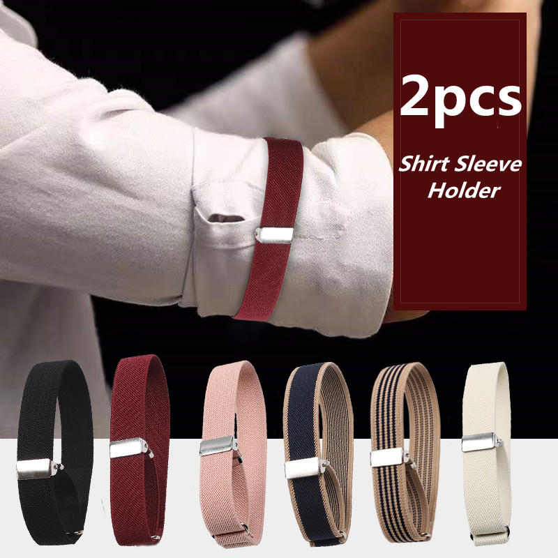 Tech Wear Accessories - HOT 2Pcs Mens Sleeve Garters Holders