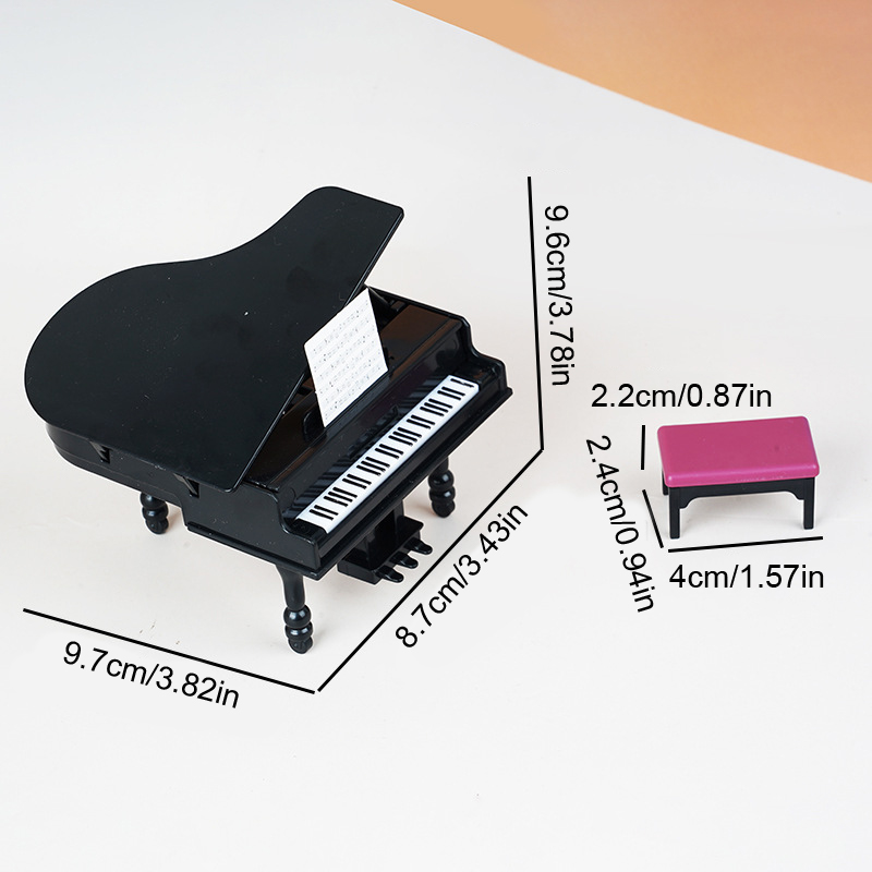 1:12 Dollhouse Miniature Piano - Tech Home Accessories 评论和价格