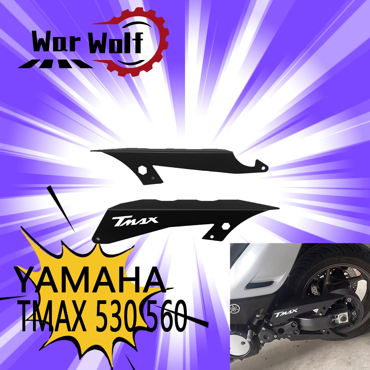 Motorcycle Chain Cover Protect - Tech Max Accessories 评论和价格