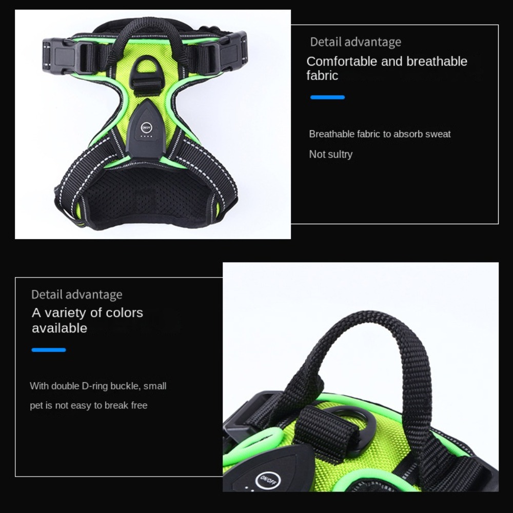 Light Up LED Dog Harness Recha - Tech Dog Accessories 评论和价格