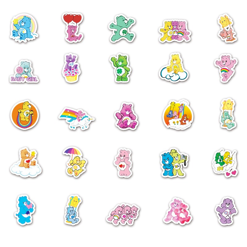 New Cute 50Pcs Care Bears Clas - Tech Home Accessories 评论和价格