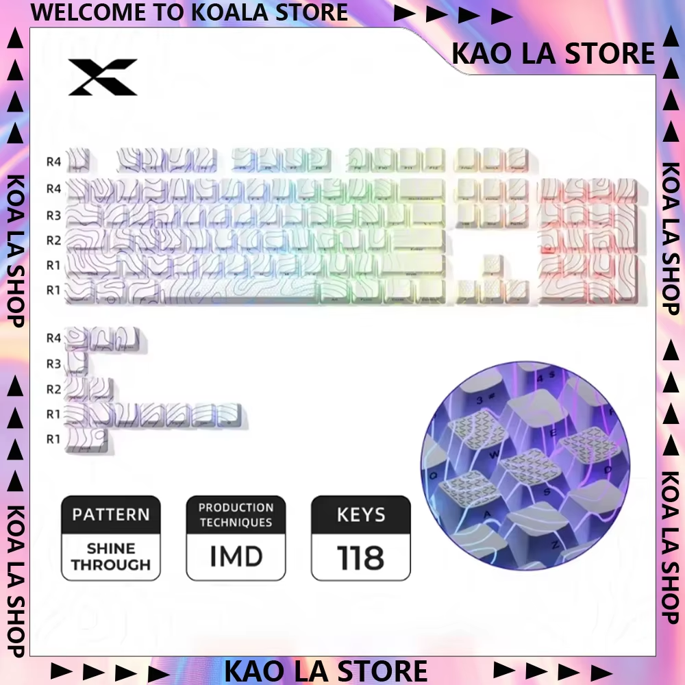 XVX Keycaps Topographic New Ve - Tech Accessories Key 评论和价格