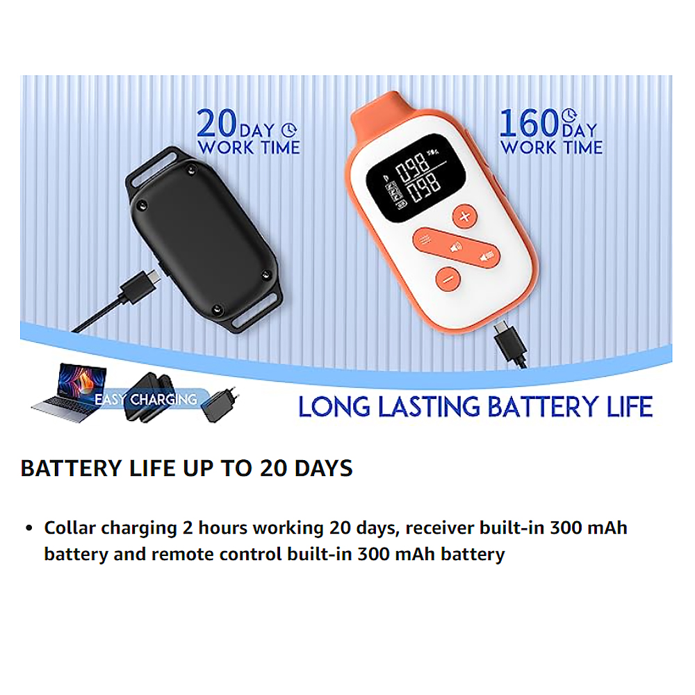 PaiPaitek 3300ft Dog Vibrating - Tech Dog Accessories 评论和价格
